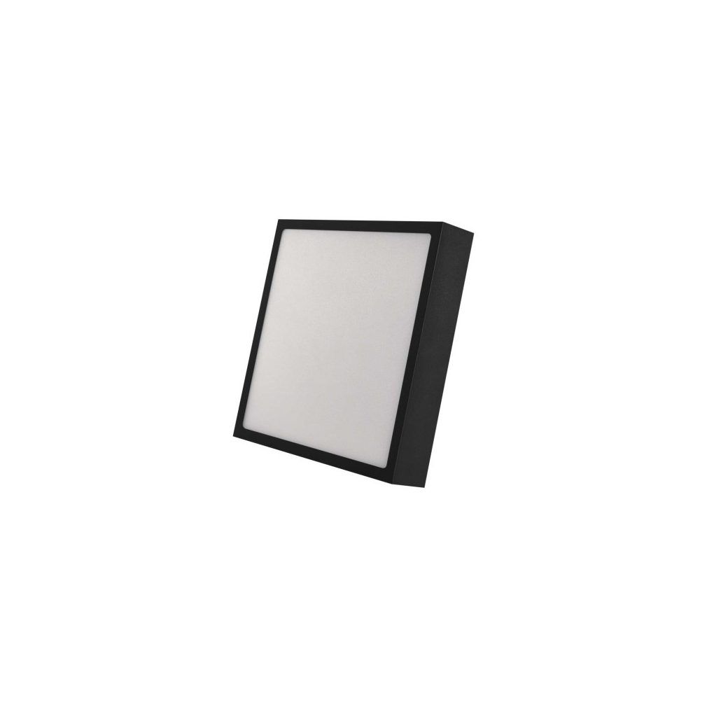 LED felületi lámpatest, négyzet, fekete, 21W , szabályozható (Nexxo)