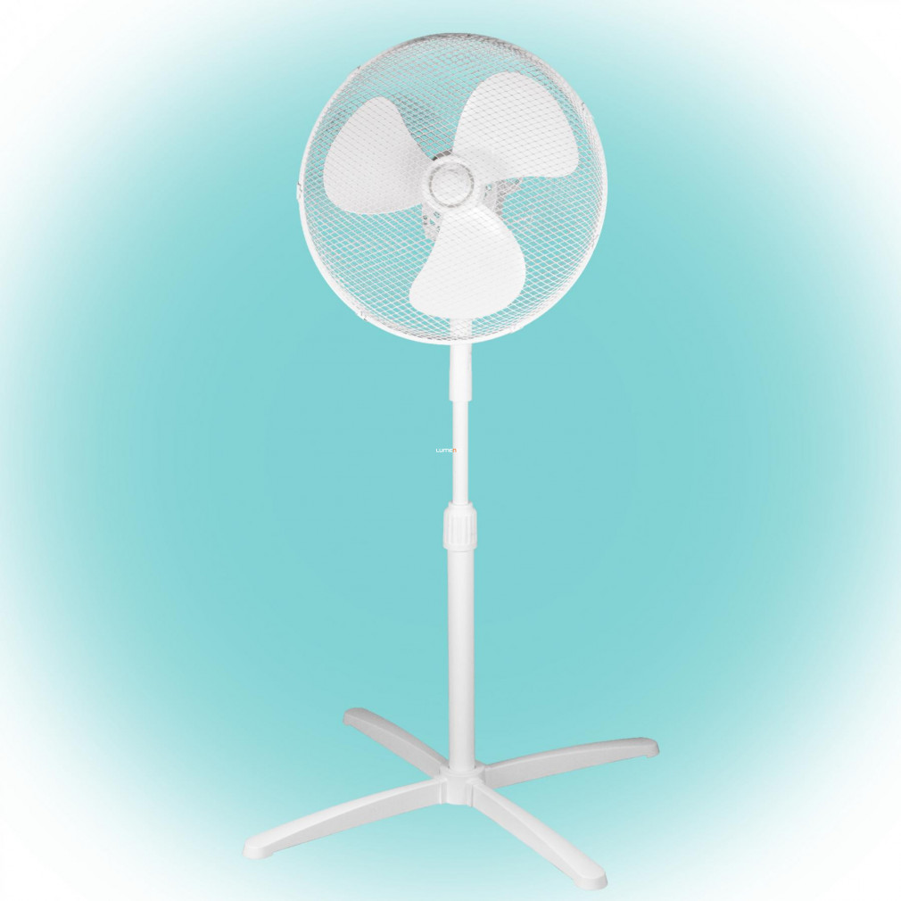 Állványos ventilátor 45 W, fehér (40cm)