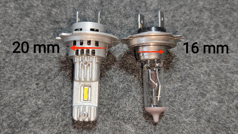 Osram LED high and low beam lamps LEDriving HL EASY H7/H18 (2pcs)