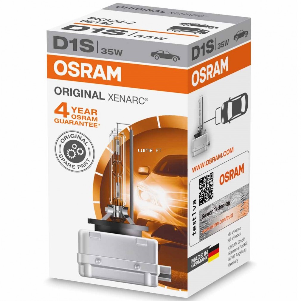 Osram Xenarc Original 66140 D1S xenon lámpa - 4év garancia Osram Xenarc Original 66140 D1S xenon lámpa - 4év garancia