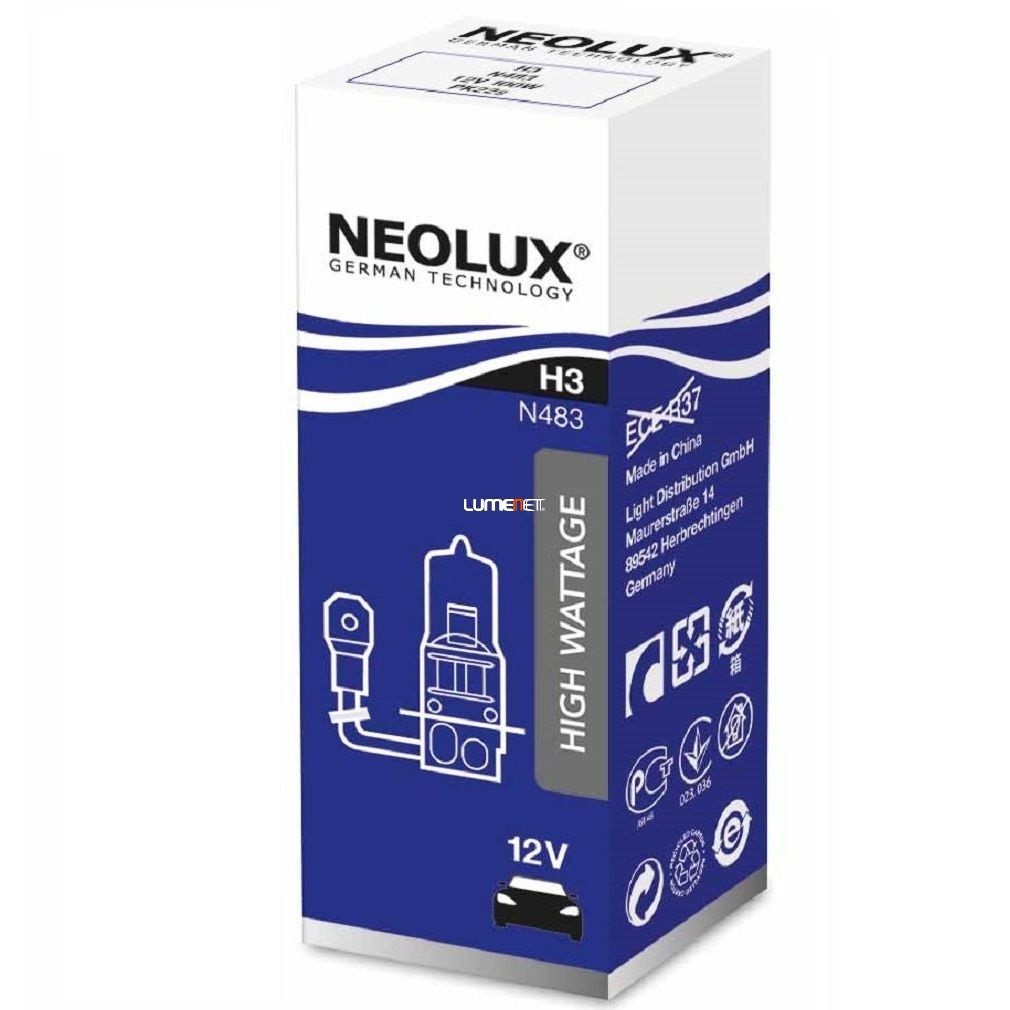 Neolux Power Rally N483 H3 offroad izzó dobozos Neolux Power Rally N483 H3 offroad izzó dobozos