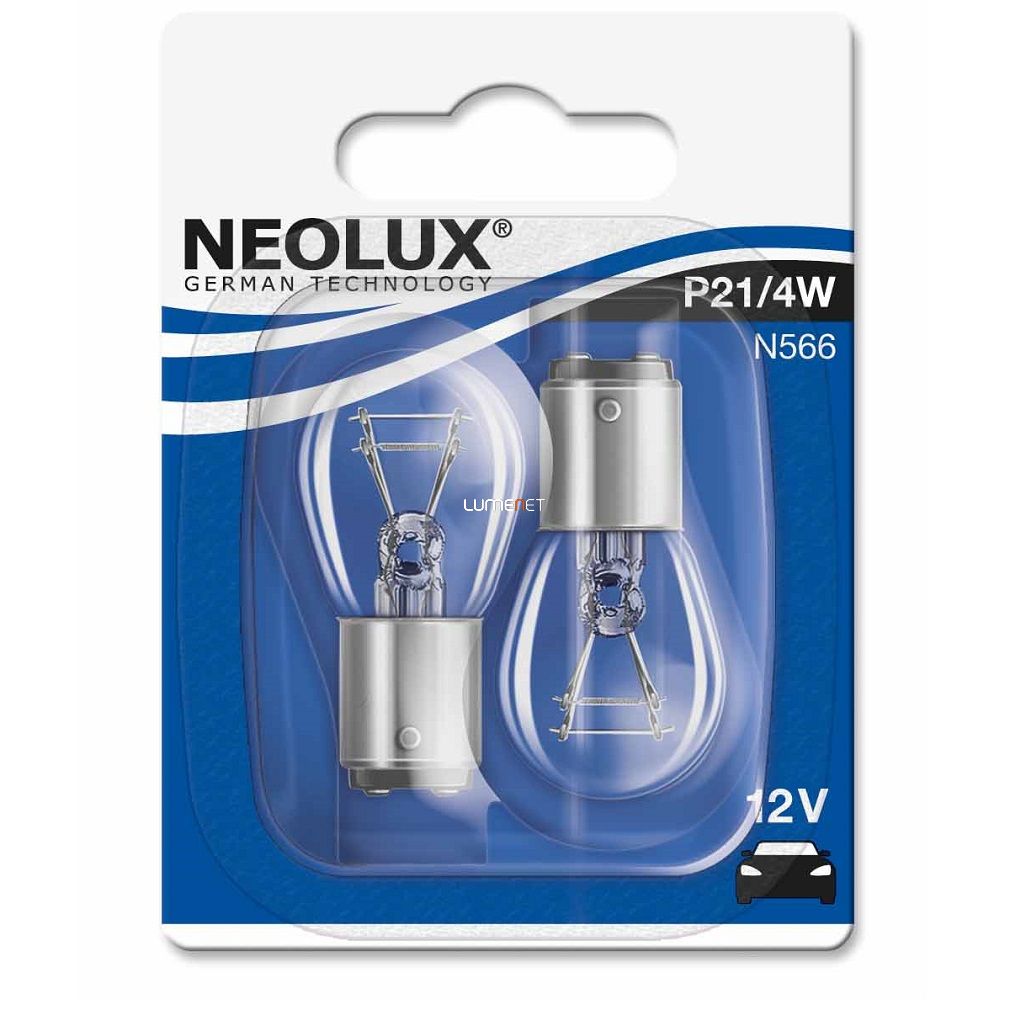 Neolux N566 P21/4W 41020W 12V BAZ15D 2db/bliszter Neolux N566 P21/4W 41020W 12V BAZ15D 2db/bliszter