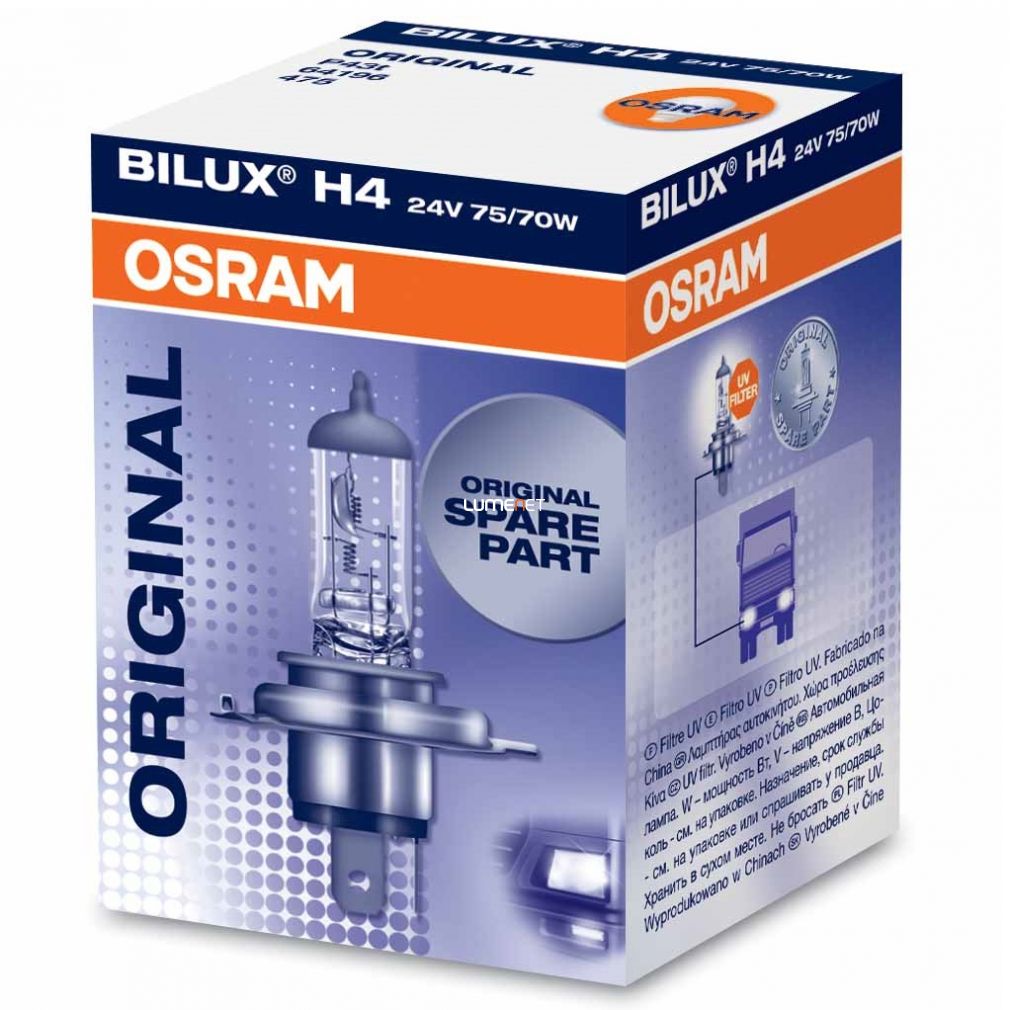 Osram Original Line 64196 H4 24V dobozos Osram Original Line 64196 H4 24V dobozos