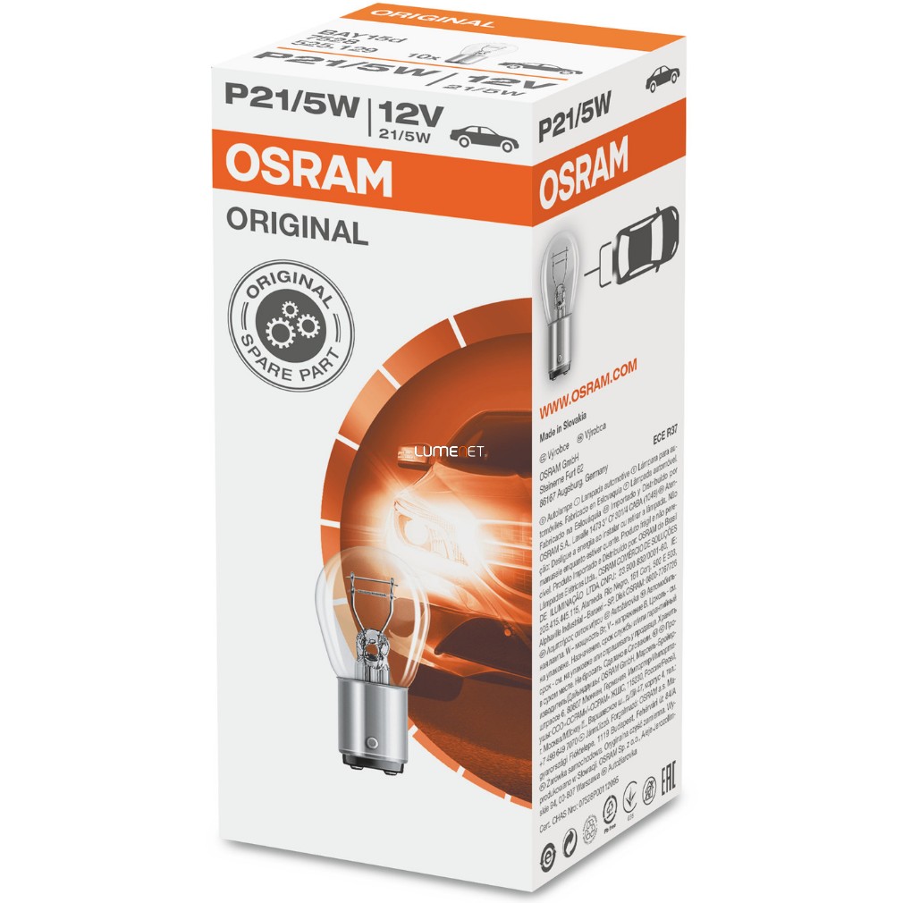 Osram Original Line 7528 P21/5W BAY15d jelzőizzó 10db/csomag Osram Original Line 7528 P21/5W BAY15d jelzőizzó 10db/csomag