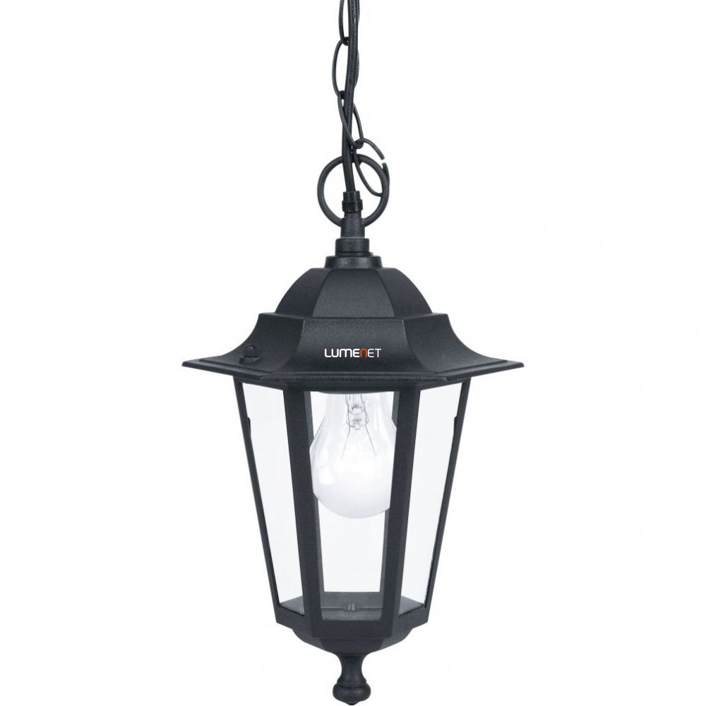 EGLO 22471 Kültéri függeszték 1xE27 max.60W m:90cm d:20,5cm alumínium, fekete, átlátszó üveg IP33 Laterna 4 EGLO 22471 Kültéri függeszték 1xE27 max.60W m:90cm d:20,5cm alumínium, fekete, átlátszó üveg IP33 Laterna 4