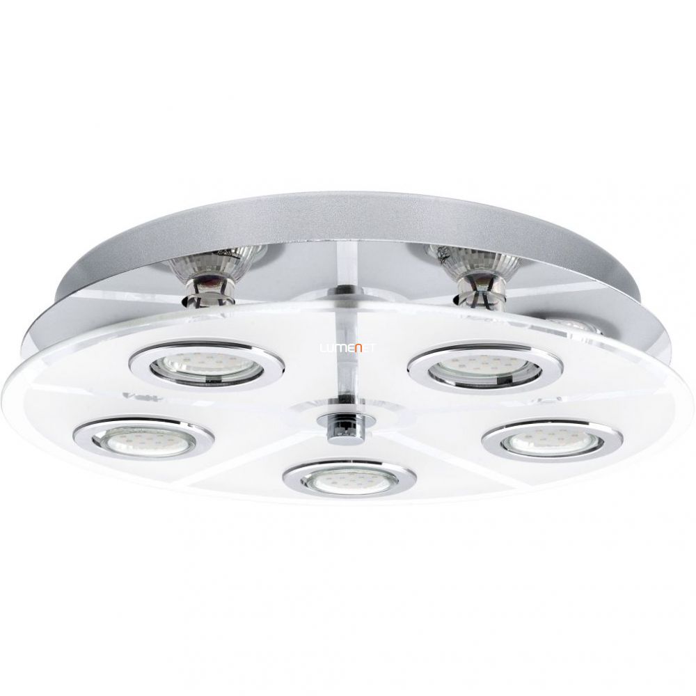 EGLO 30933 Mennyezeti lámpa 5xGU10 3W LED kr, szatén üveg kerek d:35cm Cabo EGLO 30933 Mennyezeti lámpa 5xGU10 3W LED kr, szatén üveg kerek d:35cm Cabo