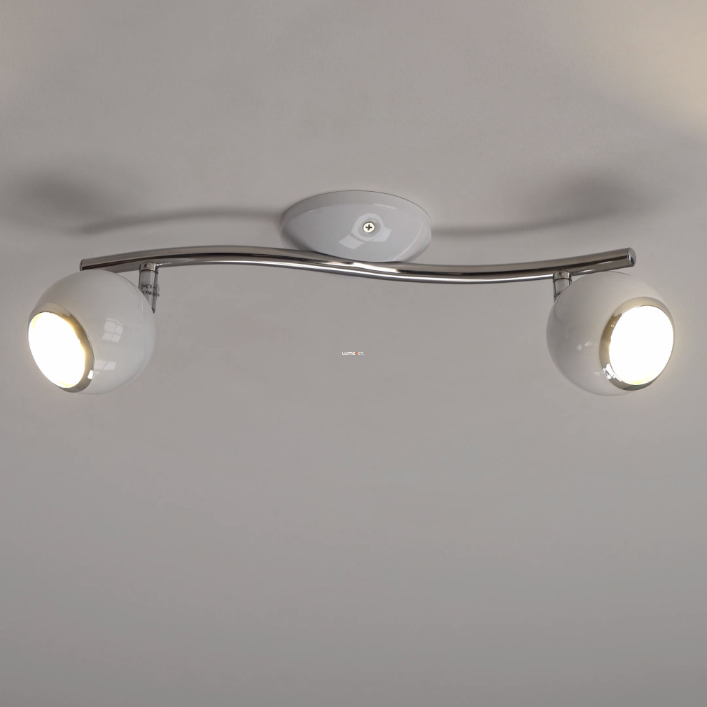 EGLO 31002 Szpot fali/Mennyezeti lámpa 2xGU10 3W LED fehér/kr acél 36,5cm Bimeda EGLO 31002 Szpot fali/Mennyezeti lámpa 2xGU10 3W LED fehér/kr acél 36,5cm Bimeda