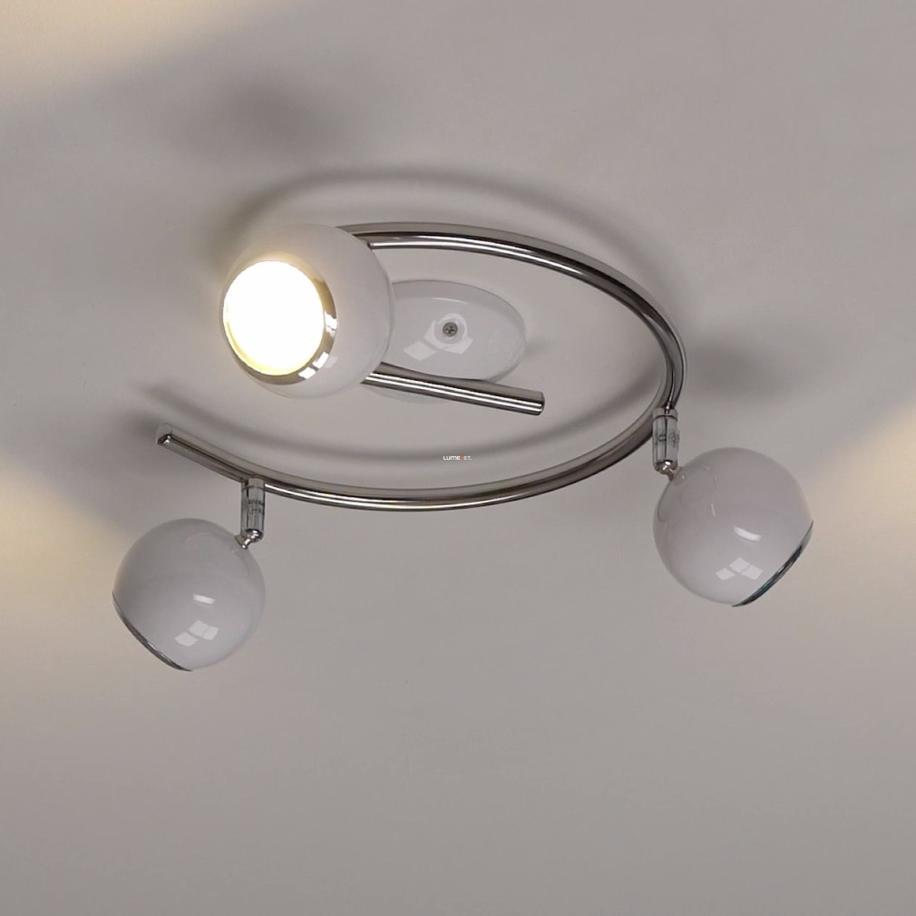 EGLO 31003 Szpot Mennyezeti lámpa 3xGU10 3W LED fehér/kr acél 29x25,5cm G-forma Bimeda EGLO 31003 Szpot Mennyezeti lámpa 3xGU10 3W LED fehér/kr acél 29x25,5cm G-forma Bimeda