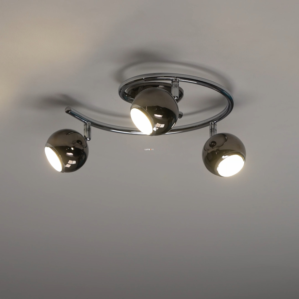 EGLO 31007 Szpot Mennyezeti lámpa 3xGU10 3W LED nikkel-nero/kr acél 29x25,5cm G-forma Bimeda EGLO 31007 Szpot Mennyezeti lámpa 3xGU10 3W LED nikkel-nero/kr acél 29x25,5cm G-forma Bimeda