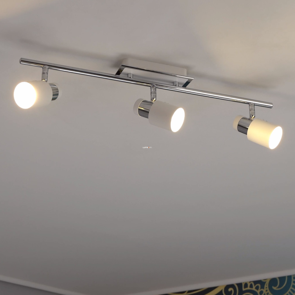 EGLO 92086 LED-es fali/mennyezeti GU10 3x5W króm/fehér Davida EGLO 92086 LED-es fali/mennyezeti GU10 3x5W króm/fehér Davida