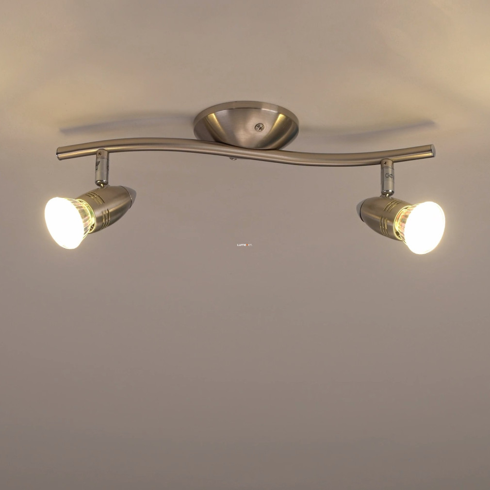 EGLO 92642 LED-es fali/Mennyezeti lámpa GU10 2x3W matt nikkel/króm Magnum-LED EGLO 92642 LED-es fali/Mennyezeti lámpa GU10 2x3W matt nikkel/króm Magnum-LED