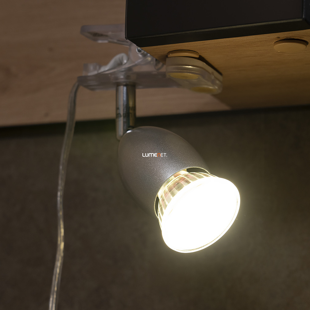 EGLO 93119 Csíptethető szpot 1xGU10 3W LED acél/műanyag, kr/fehér lakk 13cm Banny 1 EGLO 93119 Csíptethető szpot 1xGU10 3W LED acél/műanyag, kr/fehér lakk 13cm Banny 1