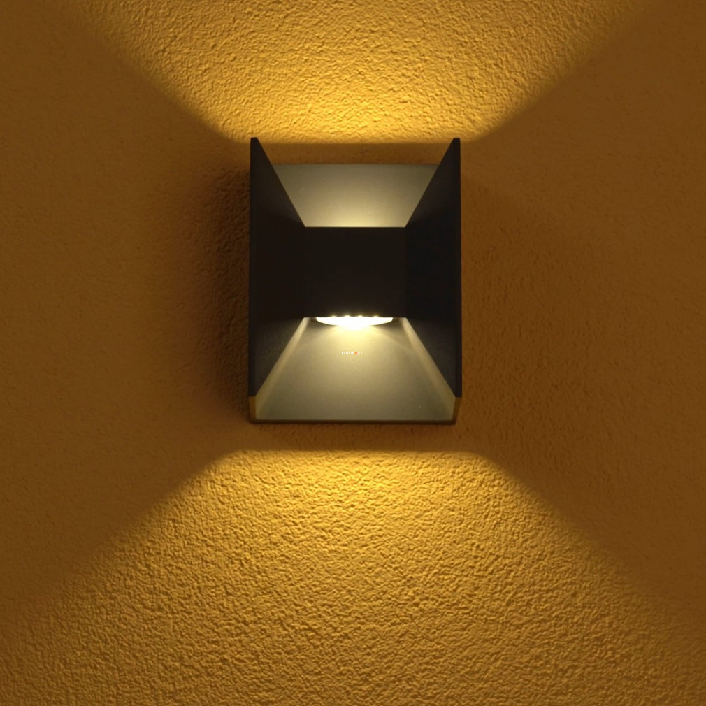 EGLO 93319 Kültéri LED fali 2x2,5W 360lm 14*18*10,5cm alumínium öntvény antracit IP44 Morino EGLO 93319 Kültéri LED fali 2x2,5W 360lm 14*18*10,5cm alumínium öntvény antracit IP44 Morino