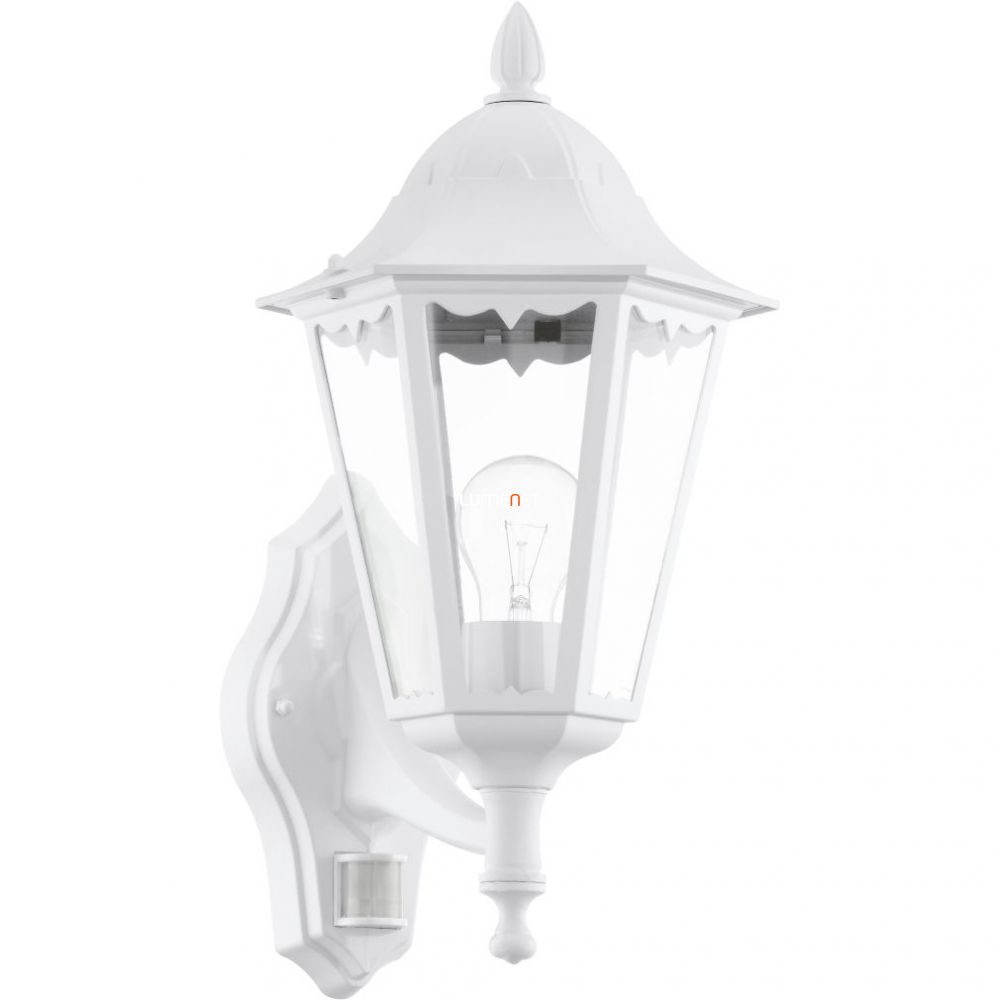 EGLO 93447 Kültéri fali fel szenzoros 1xE27 max.60W 20*42,5*28,5cm alumínium öntvény fehér, átlátszó üveg IP44 Navedo EGLO 93447 Kültéri fali fel szenzoros 1xE27 max.60W 20*42,5*28,5cm alumínium öntvény fehér, átlátszó üveg IP44 Navedo
