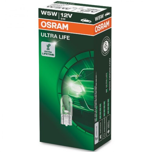 Osram Ultra Life 2825ULT W5W jelzőizzó 10db/csomag Osram Ultra Life 2825ULT W5W jelzőizzó 10db/csomag