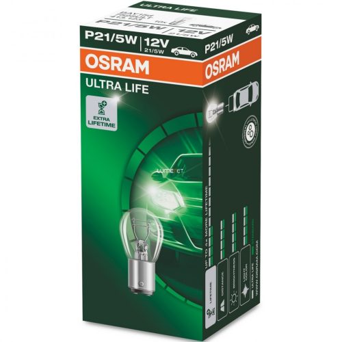 Osram Ultra Life 7528ULT P21/5W BAY15d jelzőizzó 10db/csomag Osram Ultra Life 7528ULT P21/5W BAY15d jelzőizzó 10db/csomag