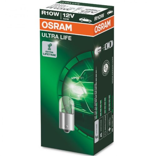 Osram Ultra Life 5008ULT R10W jelzőizzó 10db/csomag Osram Ultra Life 5008ULT R10W jelzőizzó 10db/csomag