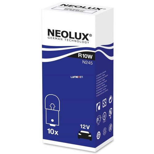 NEOLUX N245 R10W 12V izzó 10db/csomag NEOLUX N245 R10W 12V izzó 10db/csomag