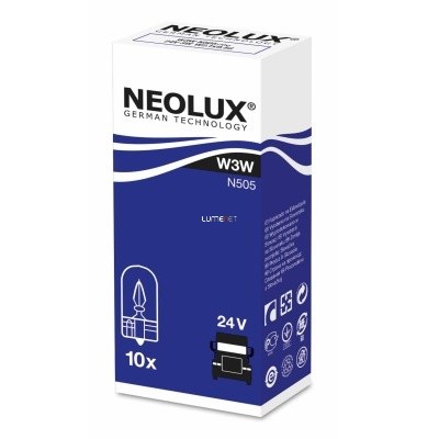 Neolux N505 W3W 24V műszerfal izzó 10db/csomag Neolux N505 W3W 24V műszerfal izzó 10db/csomag