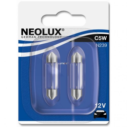 Neolux Standard N239 C5W 12V Szofita 36mm 2db/bliszter Neolux Standard N239 C5W 12V Szofita 36mm 2db/bliszter