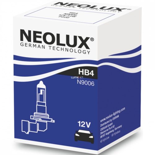 Neolux Standard N9006 HB4 12V dobozos Neolux Standard N9006 HB4 12V dobozos