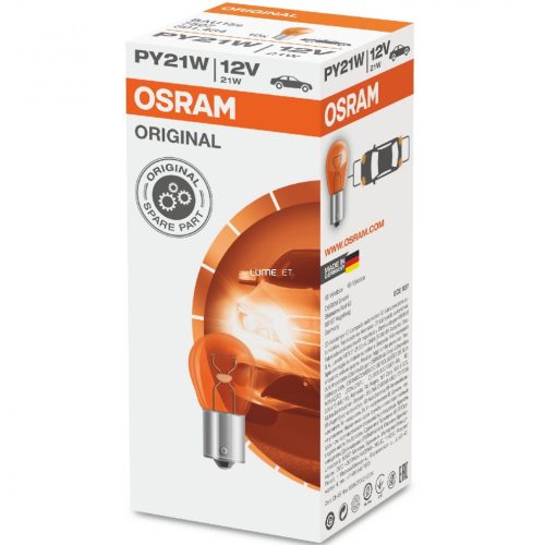 Osram Original Line 7507 PY21W BAU15s jelzőizzó 10db/csomag Osram Original Line 7507 PY21W BAU15s jelzőizzó 10db/csomag