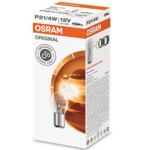 Osram Original Line 7225 P21/4W jelzőizzó 10db/csomag Osram Original Line 7225 P21/4W jelzőizzó 10db/csomag