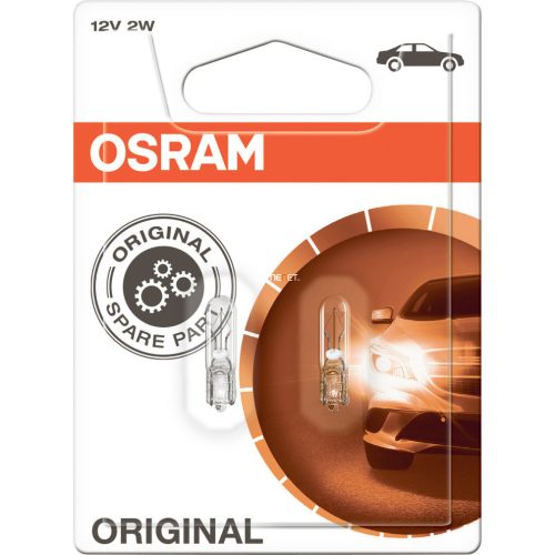 Osram Original 2722-02B 12V W2x4,6d műszerfal izzó 2db/bliszter Osram Original 2722-02B 12V W2x4,6d műszerfal izzó 2db/bliszter
