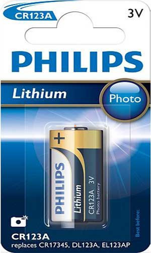 Philips Fotóelem CR123A/01B Philips Fotóelem CR123A/01B