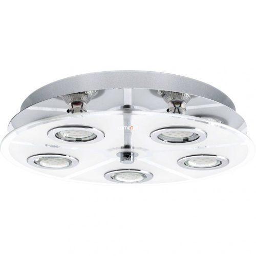 Eglo 30933 mennyezeti lámpa 5xGU10 3W LED kr, szatén üveg kerek d:35cm Cabo Eglo 30933 mennyezeti lámpa 5xGU10 3W LED kr, szatén üveg kerek d:35cm Cabo