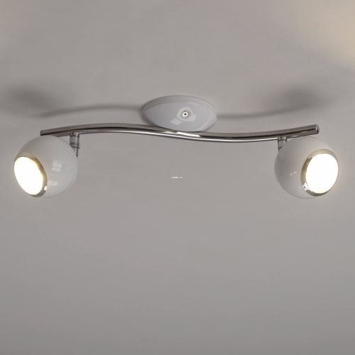 Eglo 31002 szpot fali/mennyezeti lámpa 2xGU10 3W LED fehér/kr acél 36,5cm Bimeda Eglo 31002 szpot fali/mennyezeti lámpa 2xGU10 3W LED fehér/kr acél 36,5cm Bimeda