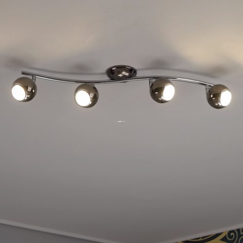 Eglo 31008 szpot mennyezeti lámpa 4xGU10 3W LED nikkel-nero/kr acél 64cm hullám Bimeda Eglo 31008 szpot mennyezeti lámpa 4xGU10 3W LED nikkel-nero/kr acél 64cm hullám Bimeda