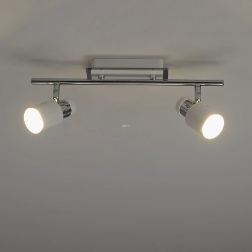 EGLO 92085 LED-es fali/mennyezeti GU10 2x5W króm/fehér Davida EGLO 92085 LED-es fali/mennyezeti GU10 2x5W króm/fehér Davida