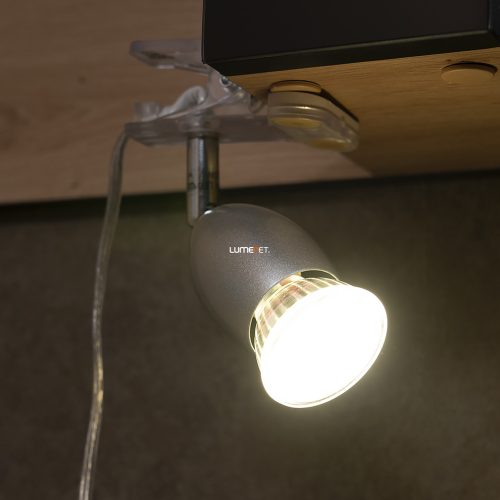 Eglo 93119 csíptethető szpot 1xGU10 3W LED acél/műanyag, kr/fehér lakk 13cm Banny 1 Eglo 93119 csíptethető szpot 1xGU10 3W LED acél/műanyag, kr/fehér lakk 13cm Banny 1