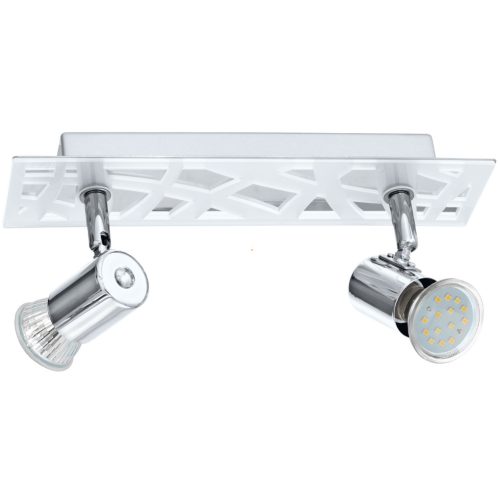 Eglo 93176 szpot fali/mennyezeti lámpa 2xGU10 5W LED kr, mozaik 28x7cm Daven 1 Eglo 93176 szpot fali/mennyezeti lámpa 2xGU10 5W LED kr, mozaik 28x7cm Daven 1