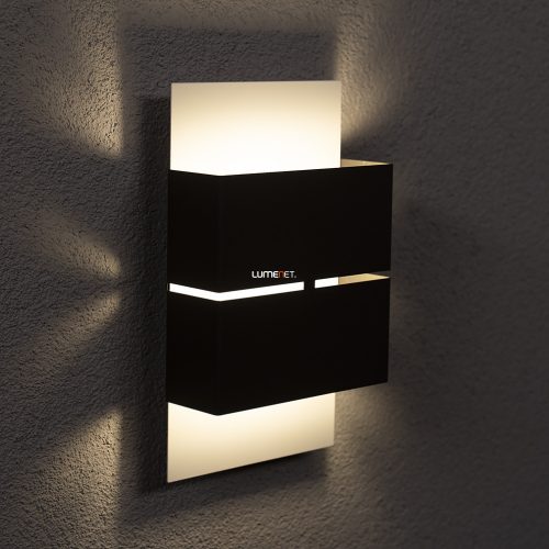 Eglo 93254 Kibea kültéri LED fali 2x2,5W 360lm 15*26*7,5cm acél, fehér/antracit IP44 Eglo 93254 Kibea kültéri LED fali 2x2,5W 360lm 15*26*7,5cm acél, fehér/antracit IP44