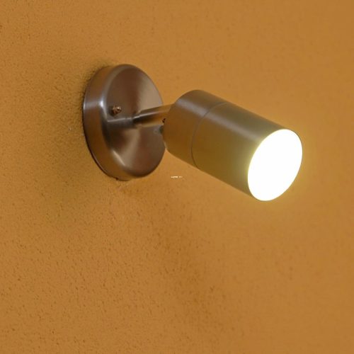Eglo 93268 Stockholm 1 kültéri LED fali GU10 1x50W d:6,5cm nemesacél, üveg IP44 Eglo 93268 Stockholm 1 kültéri LED fali GU10 1x50W d:6,5cm nemesacél, üveg IP44