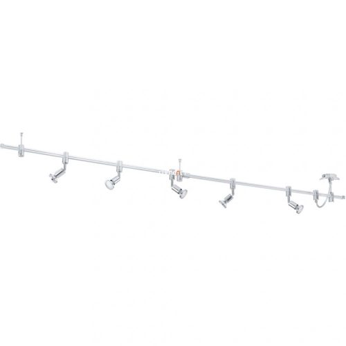 Eglo 93359 LED-es mennyezeti lámpa sínrendszer GU10 5x3W alu/króm 200cm kerek fej Vilanova Eglo 93359 LED-es mennyezeti lámpa sínrendszer GU10 5x3W alu/króm 200cm kerek fej Vilanova