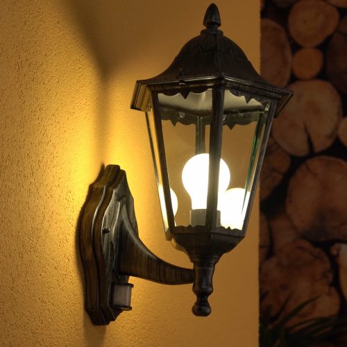 Eglo 93458 Navedo kültéri fali fel szenzoros 1xE27 max.60W 20*42,5*28,5cm alumínium öntvény fekete, átlátszó üveg IP44 Eglo 93458 Navedo kültéri fali fel szenzoros 1xE27 max.60W 20*42,5*28,5cm alumínium öntvény fekete, átlátszó üveg IP44
