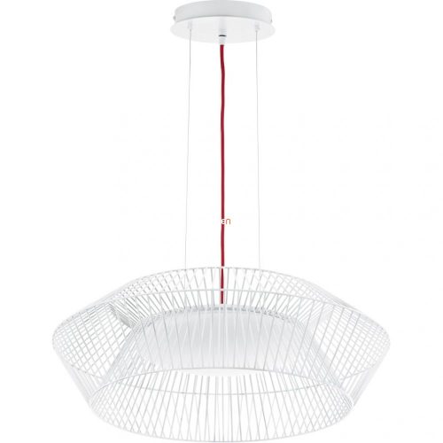 Eglo 93984 LED-es függeszték 18W d:58cm műanyag fehér/piros Piastre Eglo 93984 LED-es függeszték 18W d:58cm műanyag fehér/piros Piastre